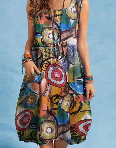 SwiftStyle™ - Printed Dress