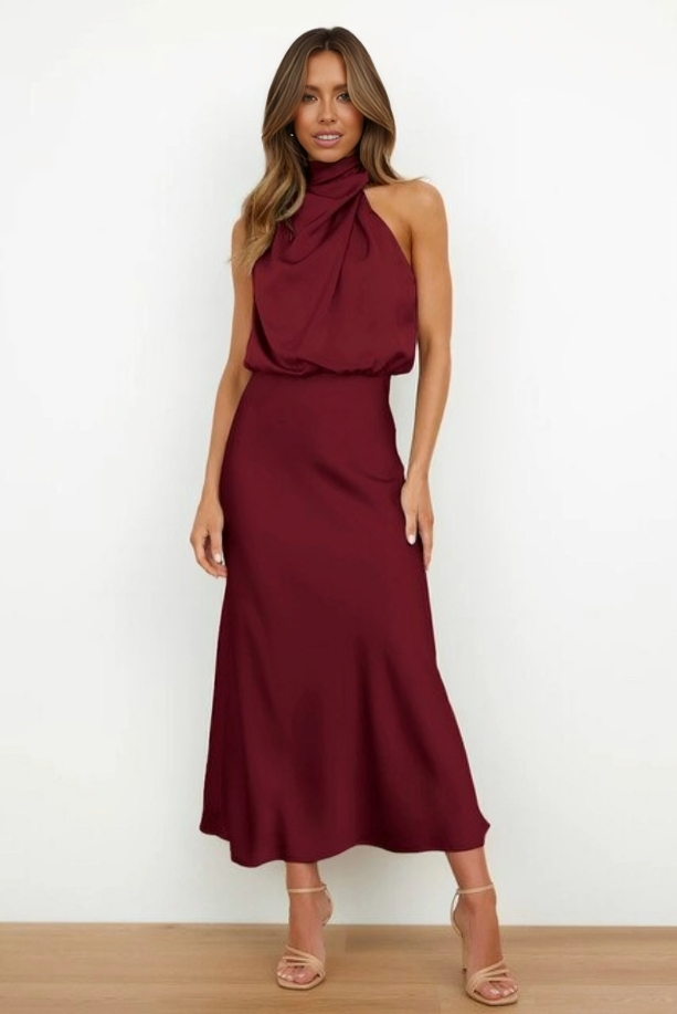 SilkElegance™ - Rochie cu umerii goi