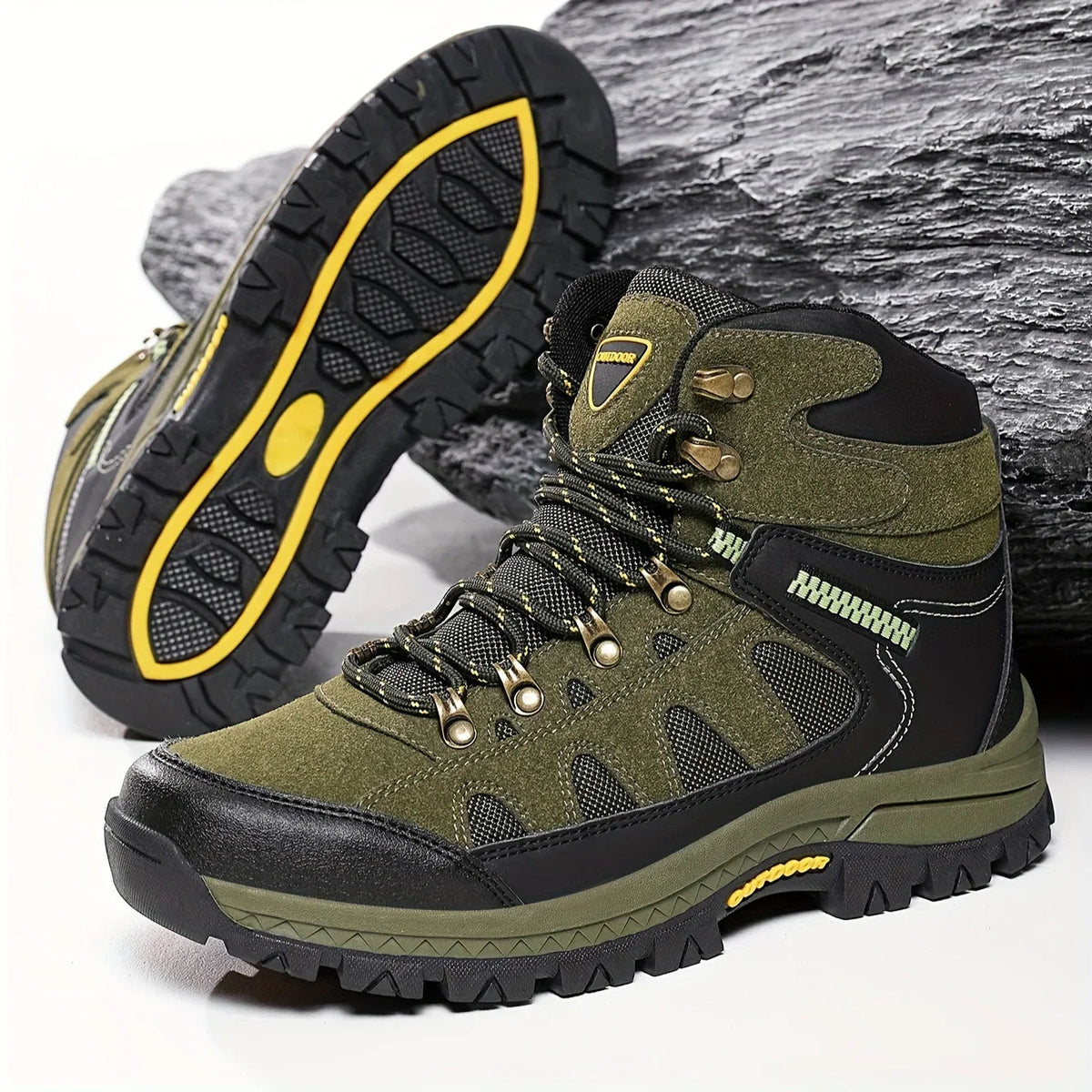 RidgeLacer - Męskie buty trekkingowe we wzór kamuflażowy