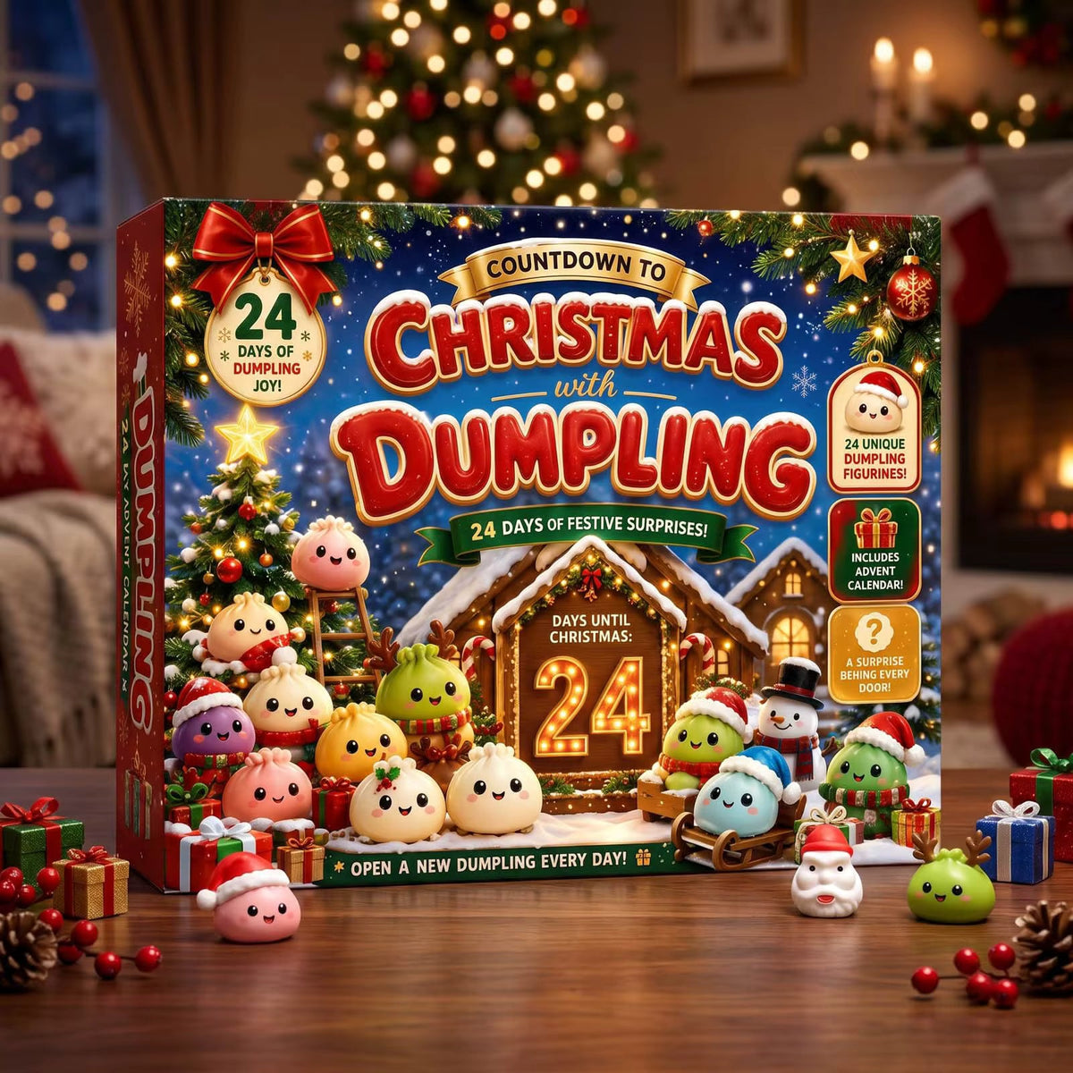 Squishmas - Squishy Sensory Toy Advent Calendar with 24 Surprises