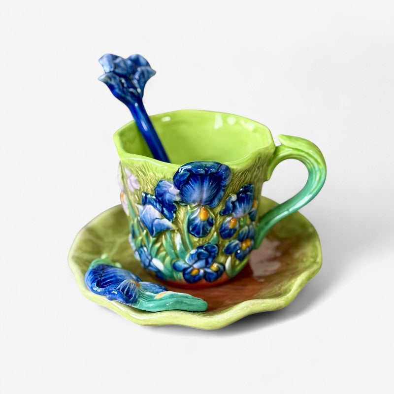 BrewBlossom – Set di tazze da caffè con design ispirato ai fiori