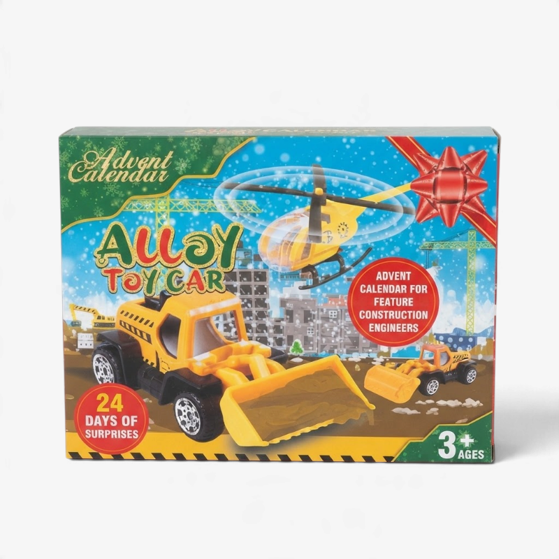 Calendrier de l'Avent Buildora - véhicules de chantier avec 24 pièces en alliage