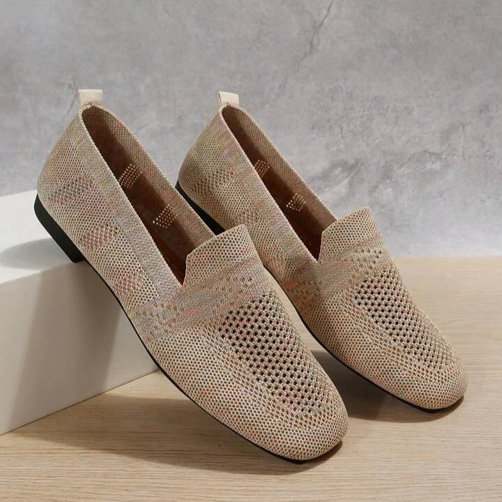 Lina - Lekkie płaskie buty z oddychającą siateczką i antypoślizgową podeszwą