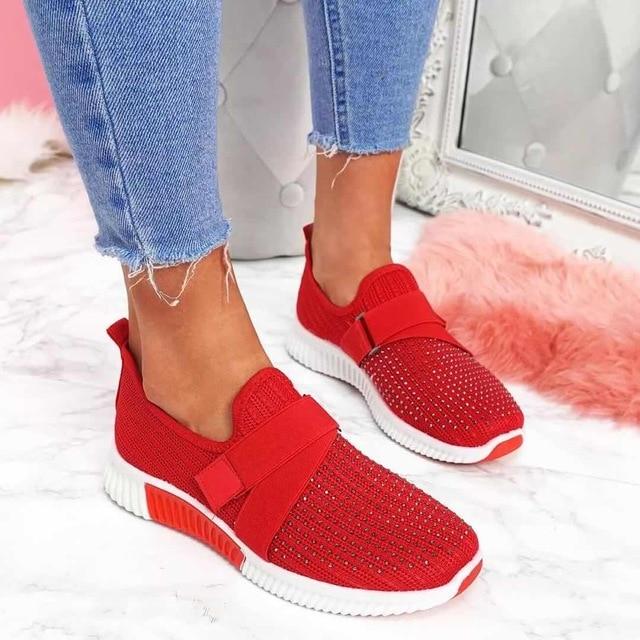 Luna - Eleganckie sneakersy z brokatowymi akcentami