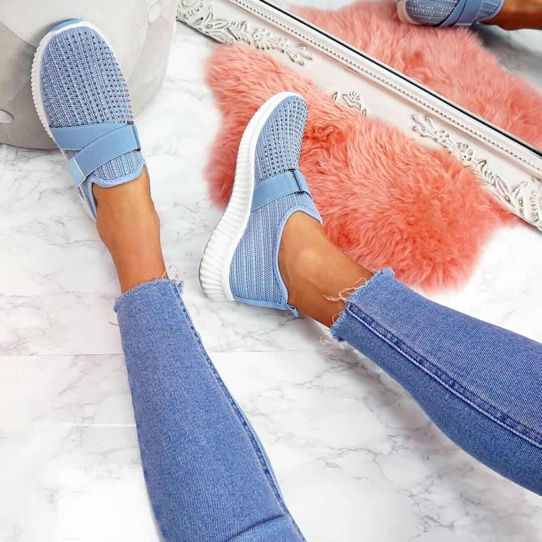 Mali - Mesh sneakers with cushioned sole and elastic band