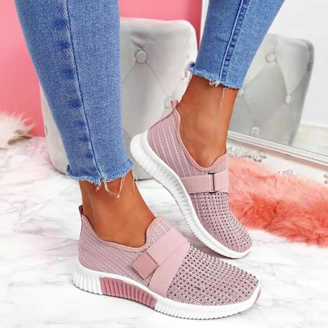 Luna - Eleganckie sneakersy z brokatowymi akcentami
