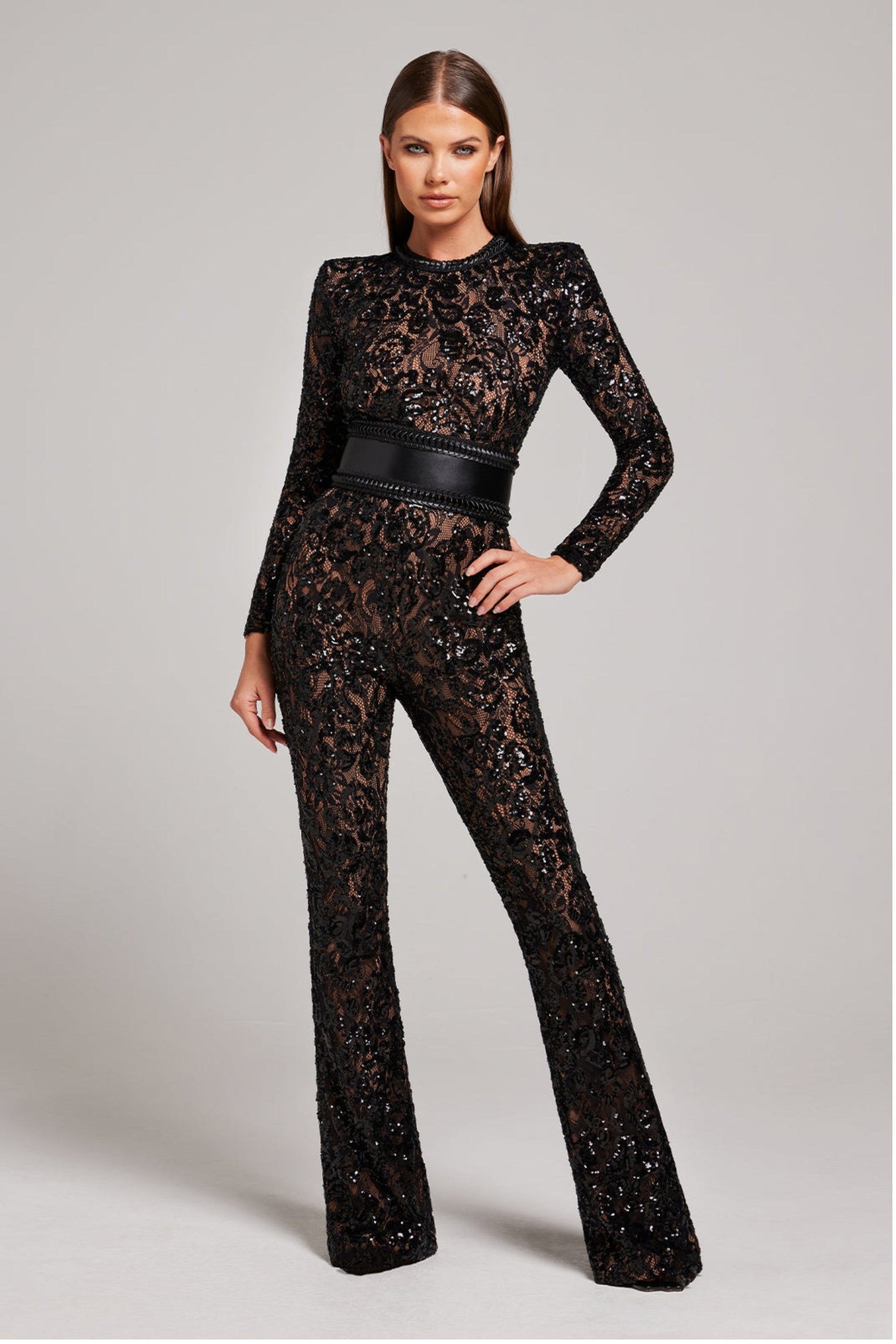 Emma - Modern Jumpsuit with Long Sleeves and High Waist