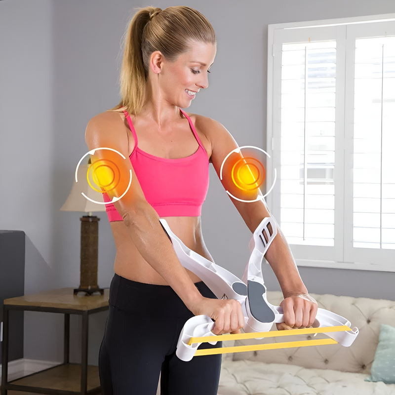 GripFlex - Entraîneur de bras compact avec résistance réglable et prise ergonomique