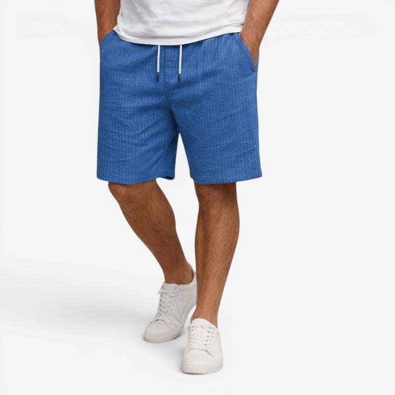 Pantaloncini da uomo con coulisse in vita e tasche laterali