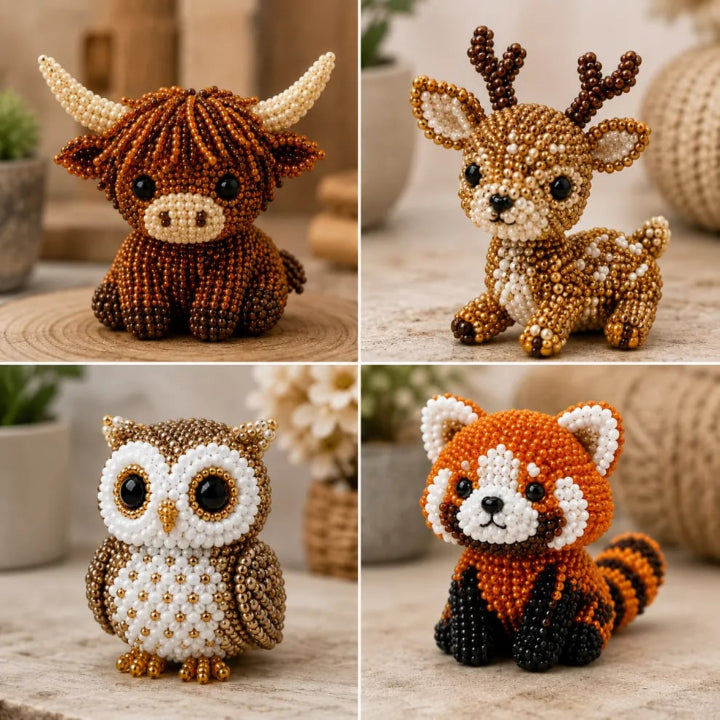 Beadimals - Kit de manualidades de animales con cuentas en 3D