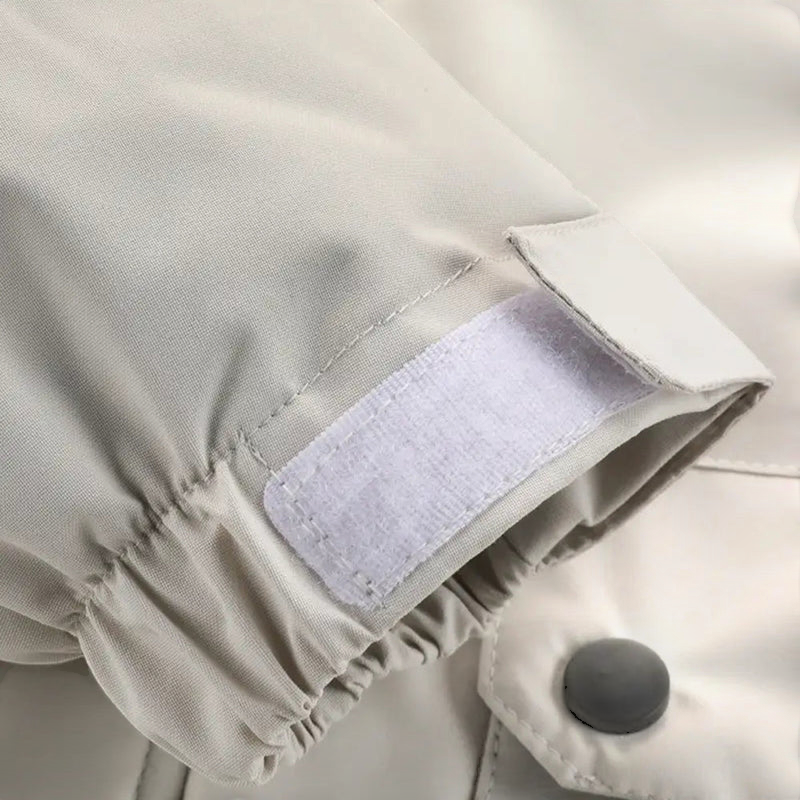 FrostGuard – Waterproof Fleece-Lined Jacket with Stand Collar