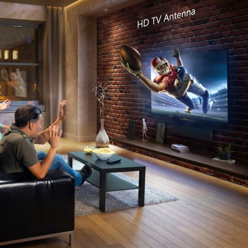 SignalVista – pokojová digitální TV anténa se zesilovačem signálu pro televizory s rozlišením 1080P a 4K