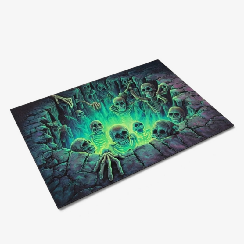 Hexamat – Felpudo de Halloween 3D con ilusión óptica