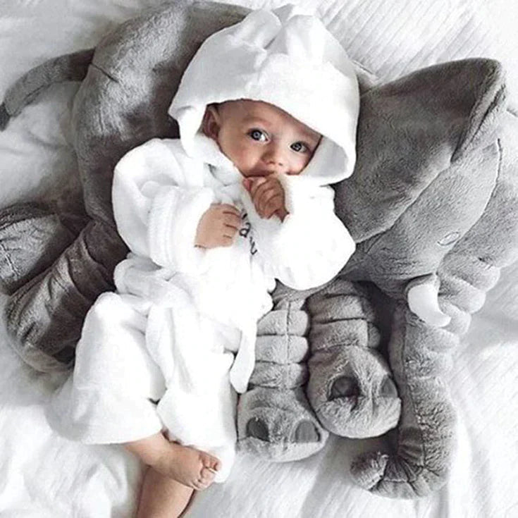 BabyBard - Měkký polštářek s motivem slona pro děti pro pohodlí a mazlení