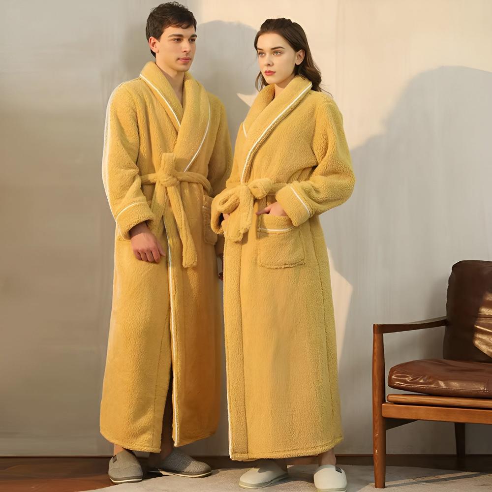 Fleecový župan FleeceMantle - unisex s opaskom a prednými vreckami