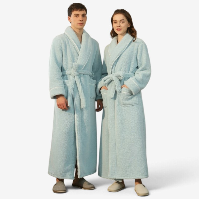 Fleecový župan FleeceMantle - unisex s opaskom a prednými vreckami