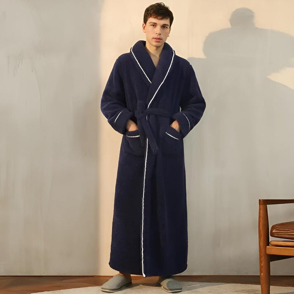 Fleecový župan FleeceMantle - unisex s opaskom a prednými vreckami