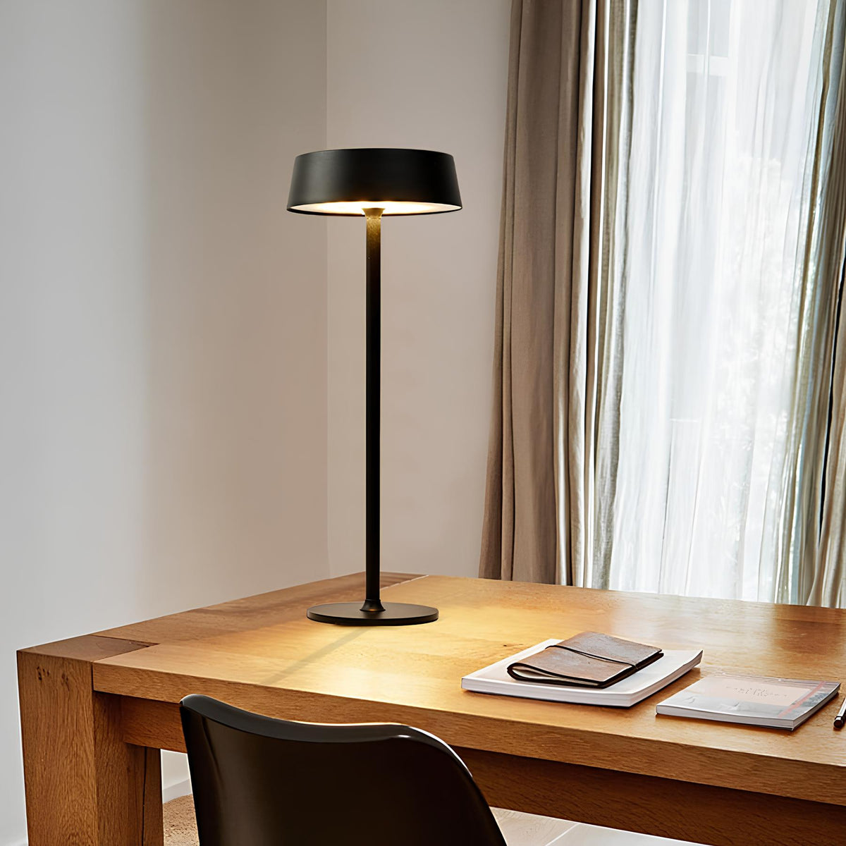 ModeGlow - Lámpara de mesa con batería recargable e iluminación ajustable