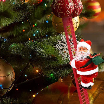 ChristmasClimber Santa - Cheerful Christmas decoration with music and movement