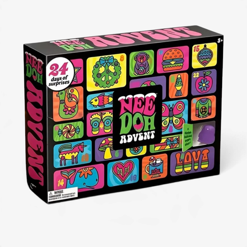 NeedohAdvent – 24-Day Squeeze Toy Advent Calendar with Assorted Soft Stress Toys