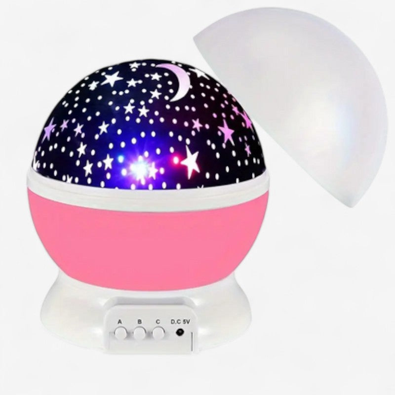 StarGlow – Projektor LED 2 w 1 z Gwiazdami, Obracający się i Regulowany