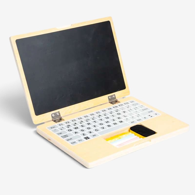 ChalkByte - Laptop din lemn cu ecran tip tablă