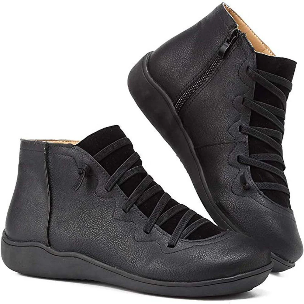 Alana - Lightweight non-slip boots with side zipper