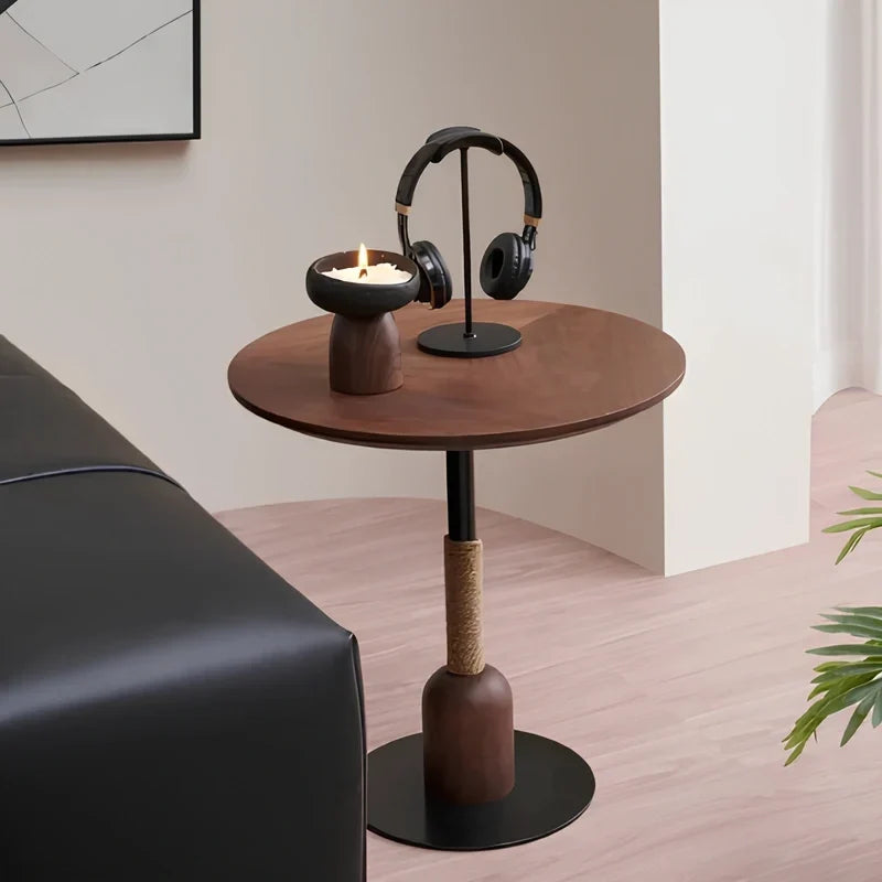 CementGlow - Cement And Wood Candle Holder With Sculptural Design