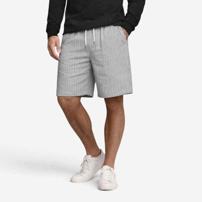 Pantaloncini da uomo con coulisse in vita e tasche laterali