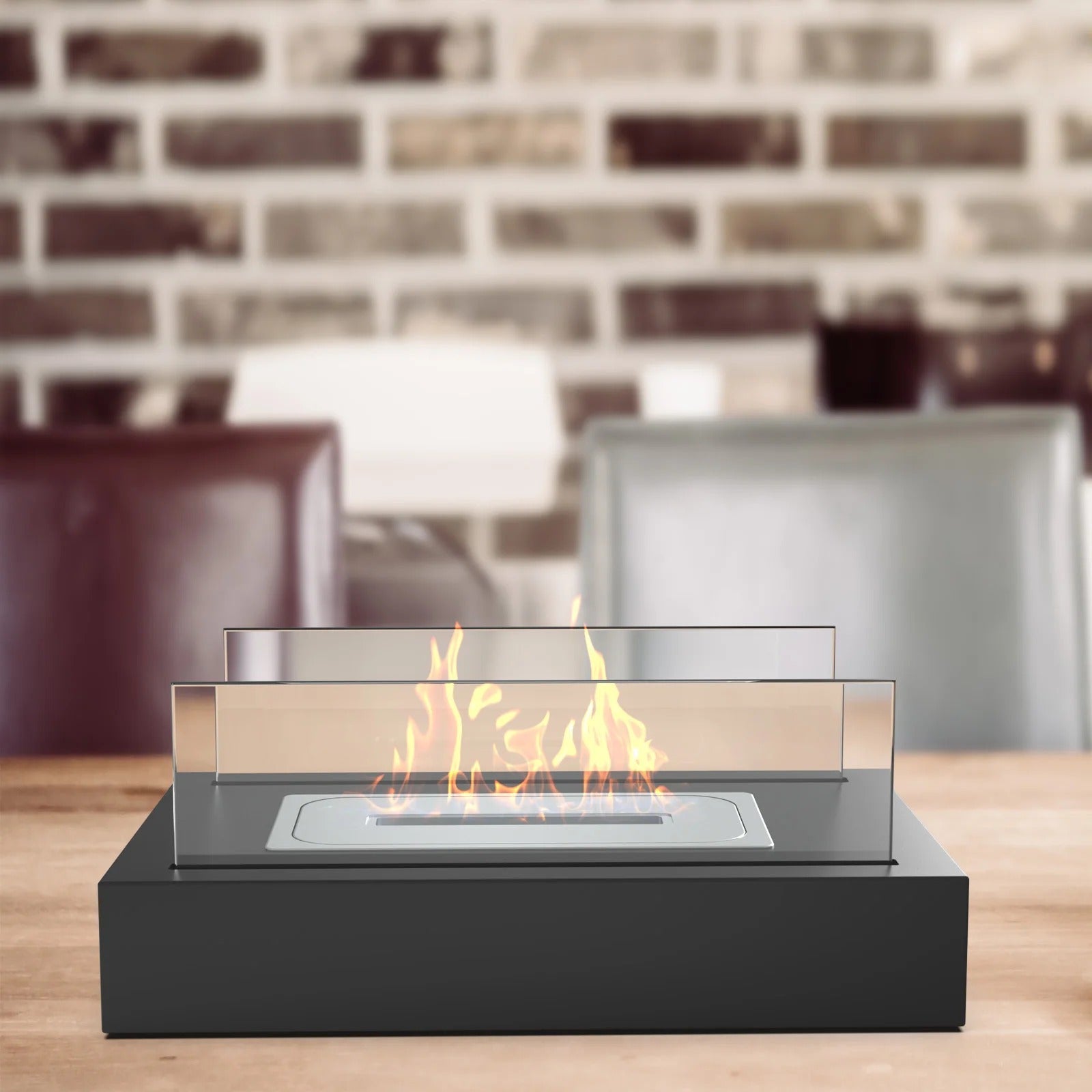 FlameCraft - Contemporary table-top bio-ethanol fireplace for elegant warmth