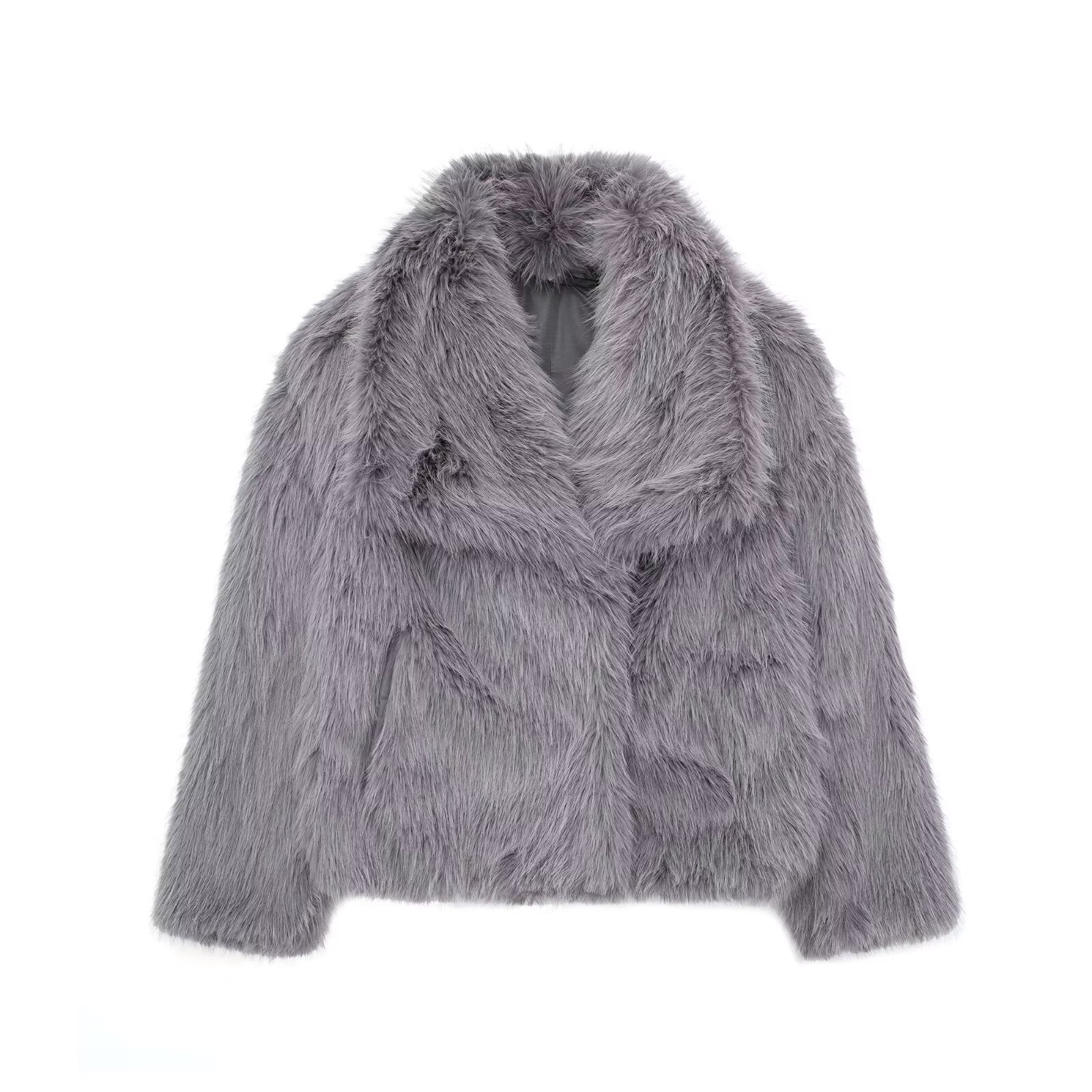 Lila - Manteau oversize douillet avec col châle