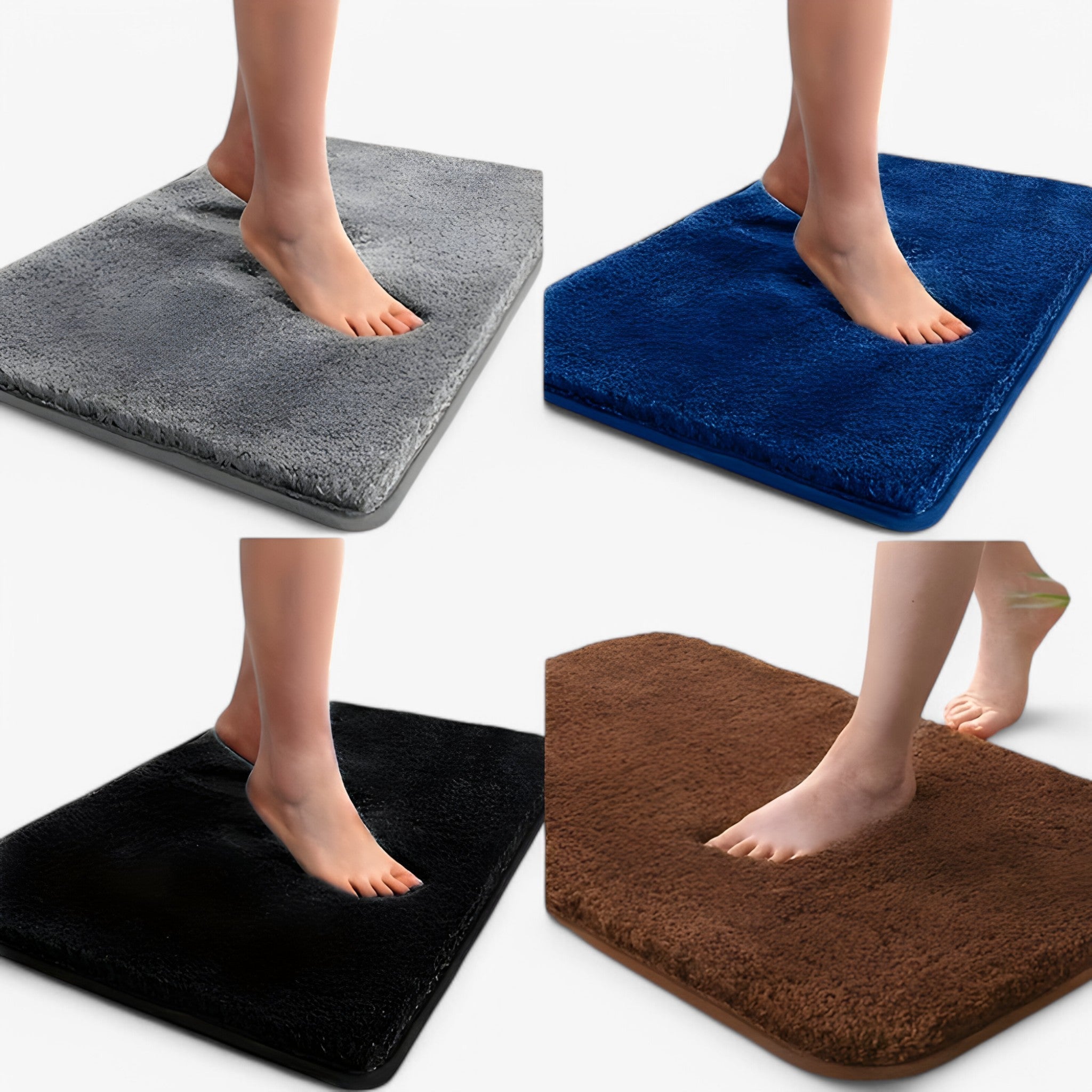 StepMate - Soft bathroom mat with anti-slip base and refined geometric pattern design