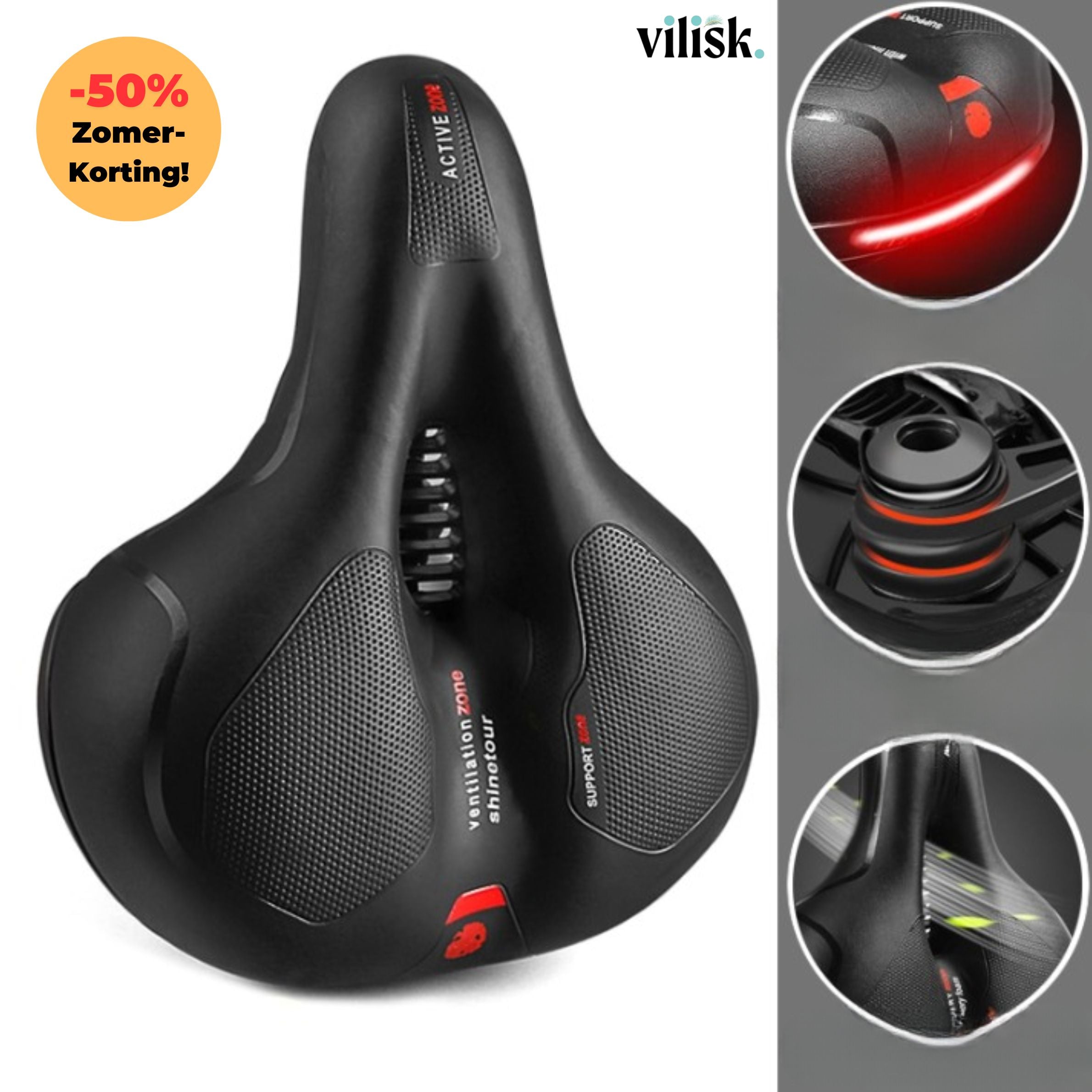 ErgoRide - Ergonomic bicycle saddle for comfort and posture