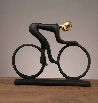 CycleCraft - Scultura unica di un appassionato di ciclismo per decorazione di casa e giardino