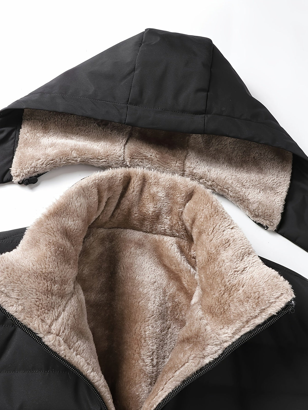 FrostPaw – Parka s kapucňou, flísovou podšívkou a celoprepínacím zipsom
