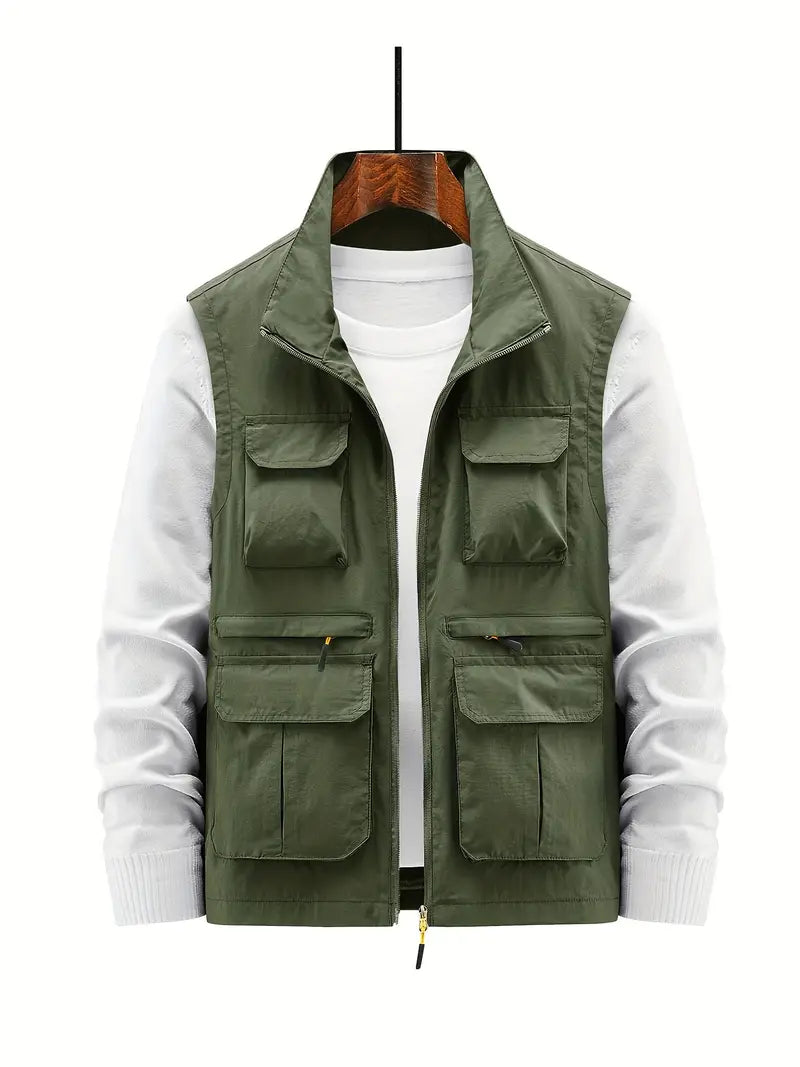 Harry - Casual vest met omgeslagen kraag voor een gepolijste look