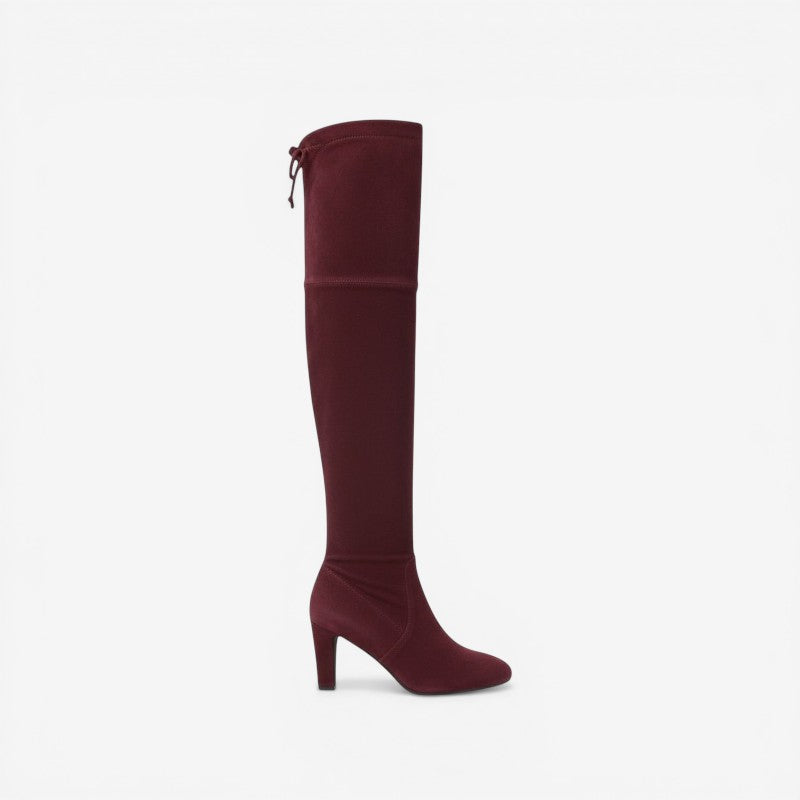 Bottes cuissardes à talon haut et fermeture éclair latérale