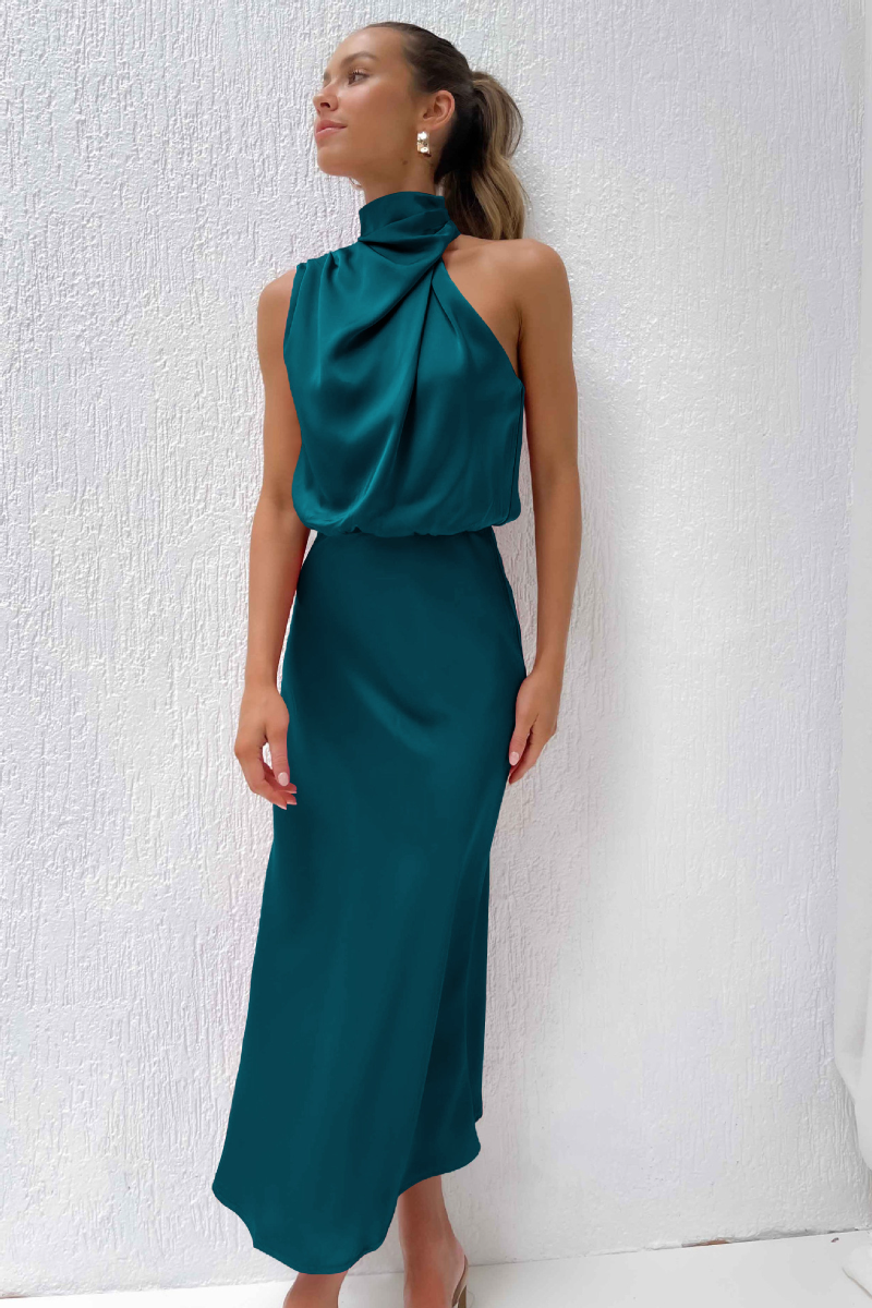SummerGlow™ - Chic Midi Dress