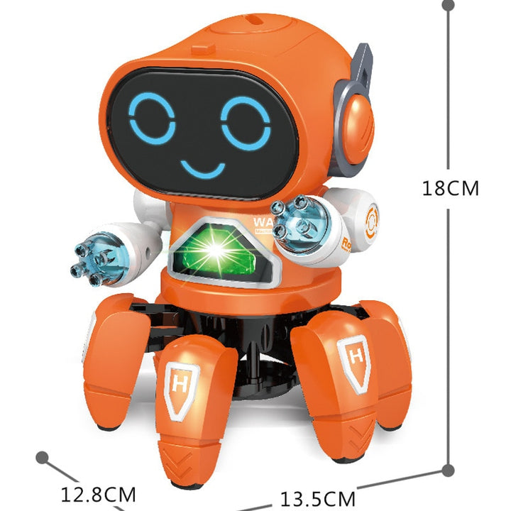 DynaBot - Zdalnie sterowany tańczący robot z muzyką i światłem