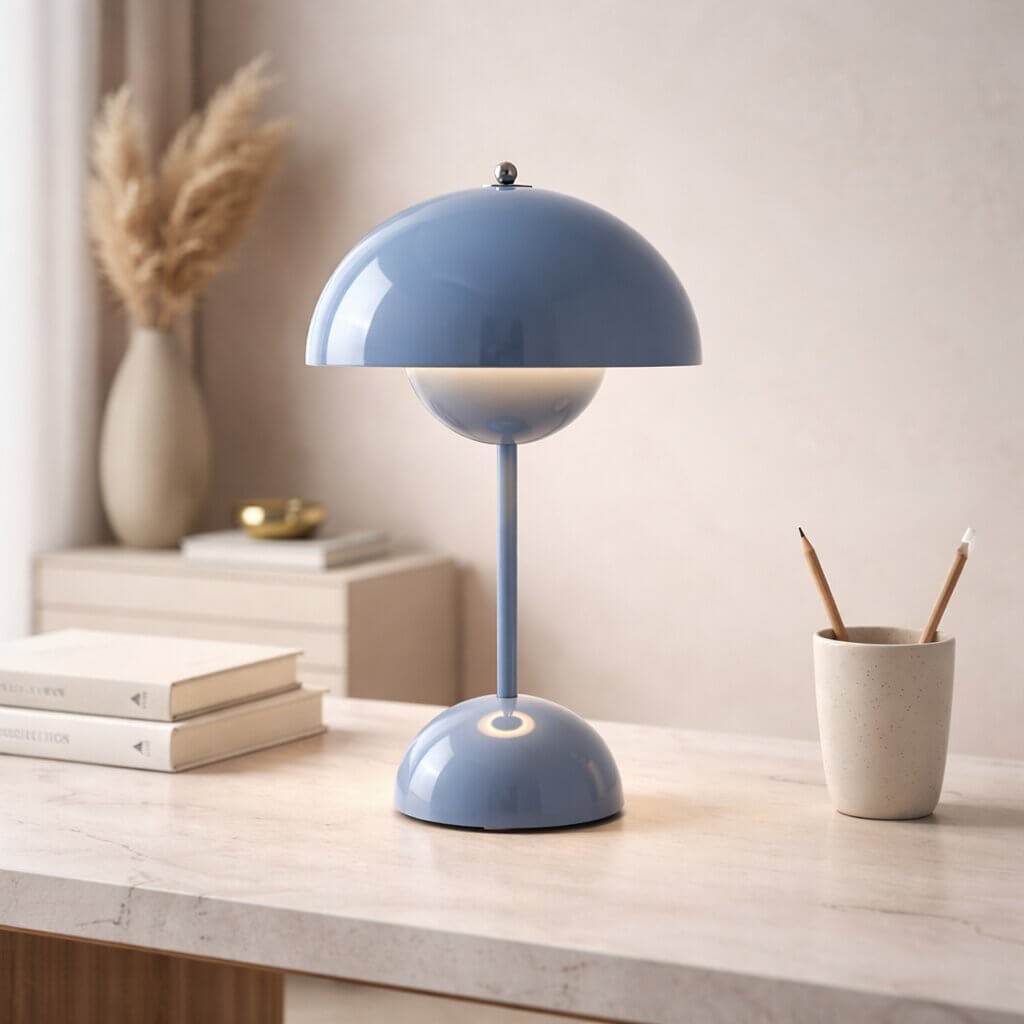 GlowEase - Candeeiro de mesa LED sem fios com luminosidade ajustável