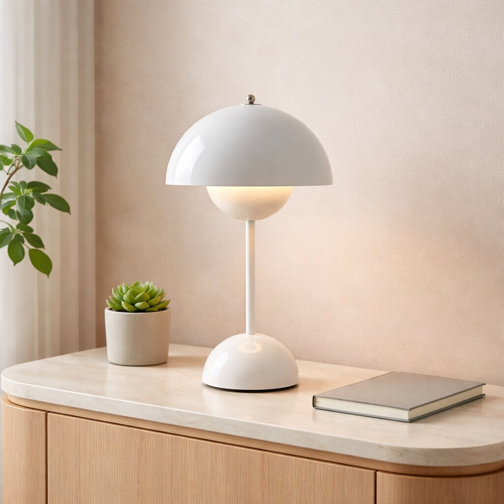 GlowEase - Candeeiro de mesa LED sem fios com luminosidade ajustável