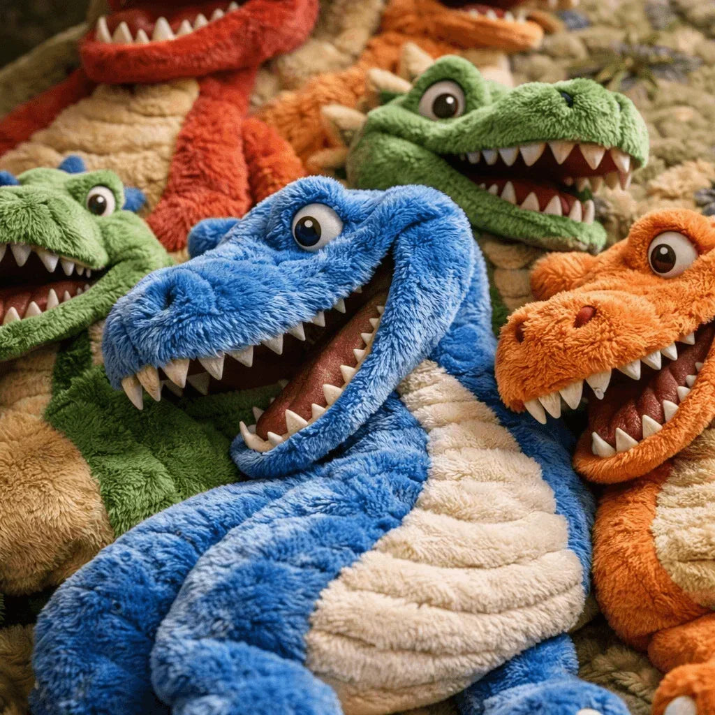 DinoSnuggle - Couverture en peluche avec motif de dinosaure en 3D
