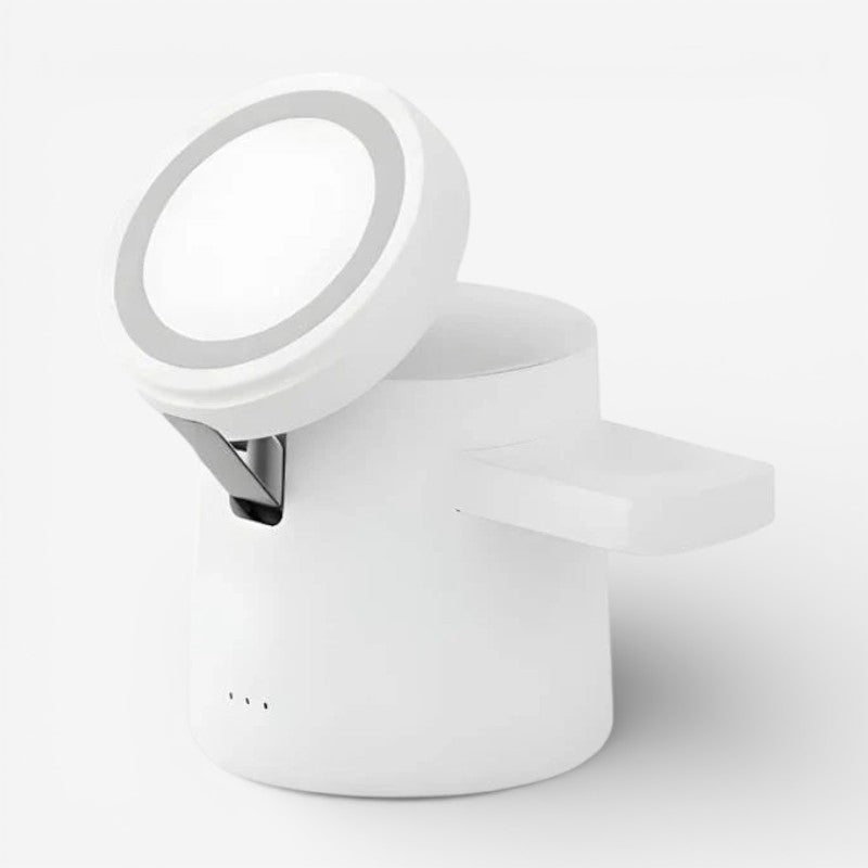 ChargeGlow – 3-in-1 Magsafe Wireless Charger with Night Lamp