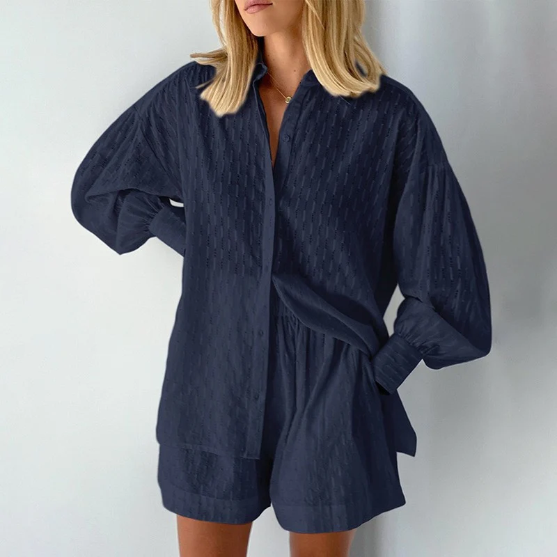 Isabella - Elegant two-piece summer set with lantern sleeves