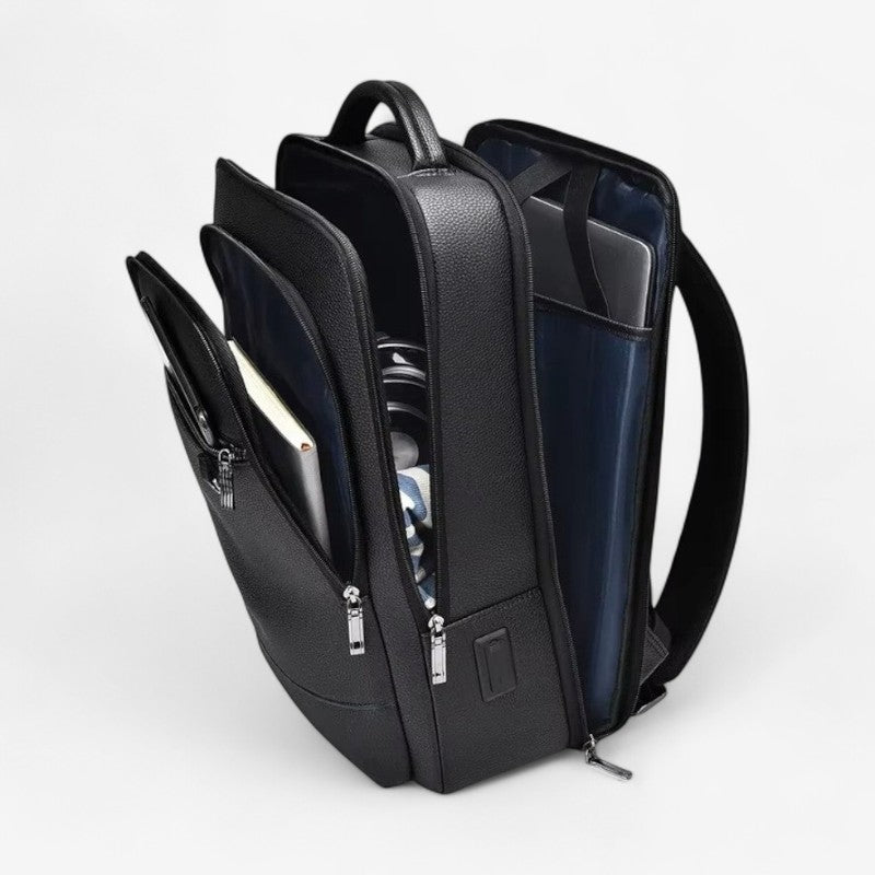 CarryMate – Executive laptop backpack with USB port and multiple compartments