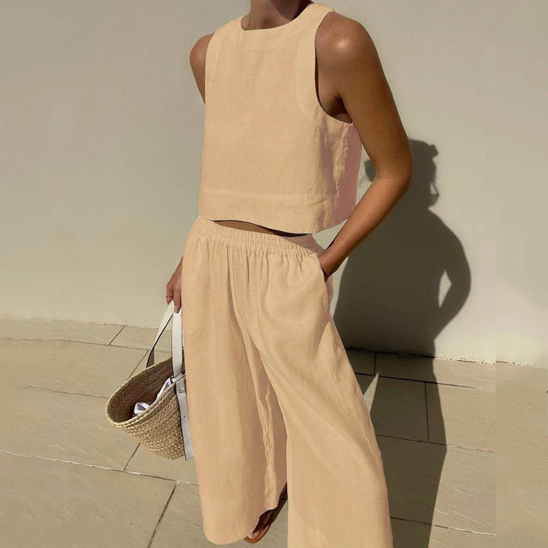 FlexiChic™️ - Ensemble pantalon deux pièces pour femmes