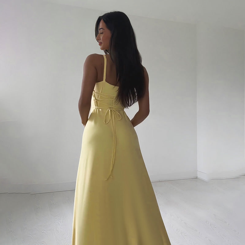 ChicSculpt™ - Rochie Maxi Cu Bretele Fără Spate
