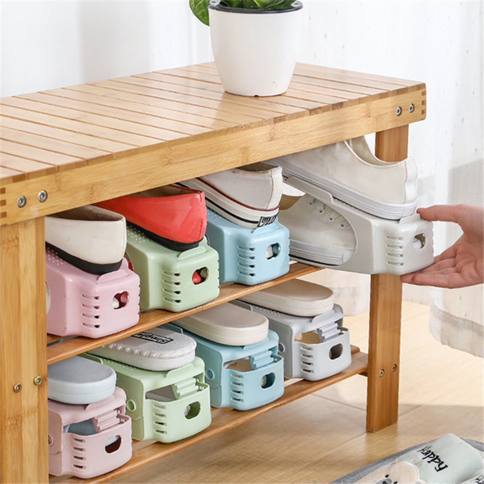 ShoeSpace™ - Organisateur de Chaussures Ultra Compact