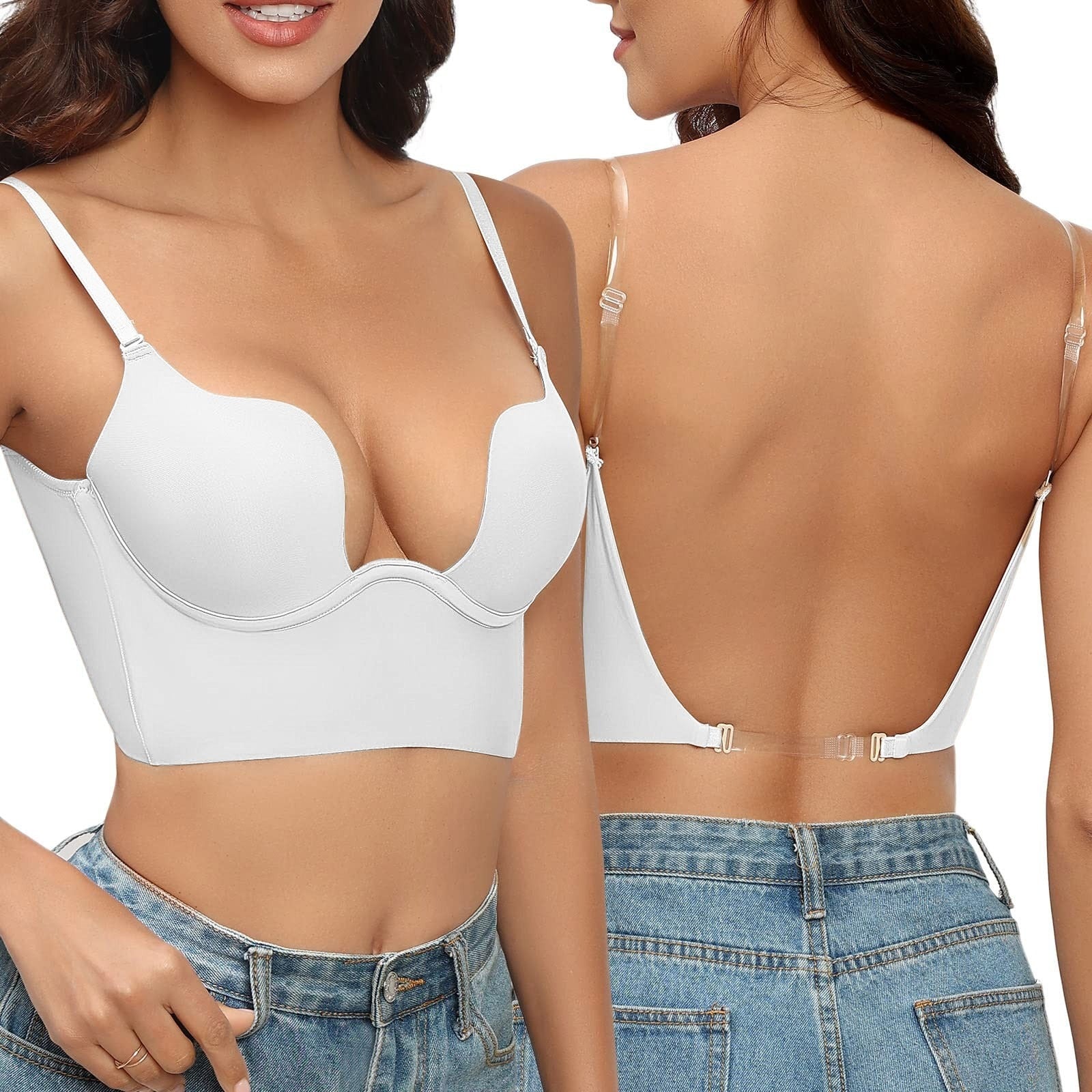 Grace – Soutien-gorge sans couture avec maintien sans bretelles et dos ouvert
