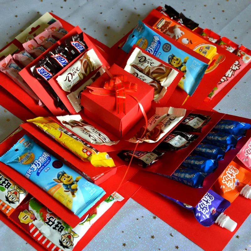 GiftNest - Többrétegű és több rekeszes robbanódoboz